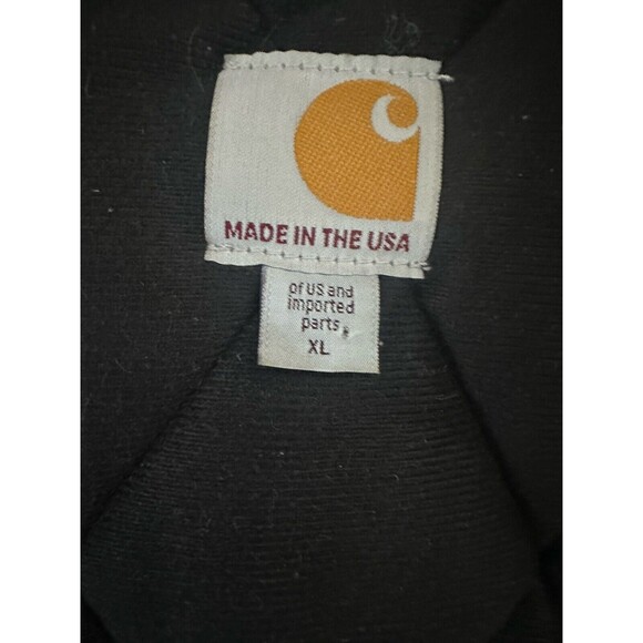 VTG Carhartt Helmets To Hardhats XL Hooded Chore Jacket J140BRN Great Condition - Picture 6 of 9
